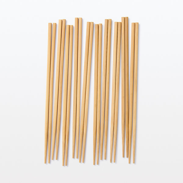 竹箸　10本 無印良品 竹箸10膳入 23cm 良品計画 - アスクル