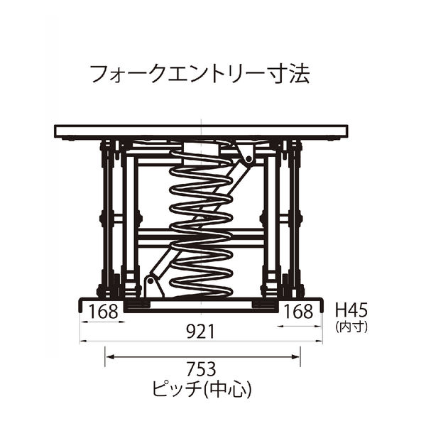 花岡車輌（株） パレットレベラーライト PAL-360L 250kg 1個（直送品）