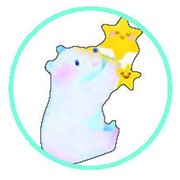クローズ・ピン 吉田麻乃ドロップシール ペンギンとシロクマ