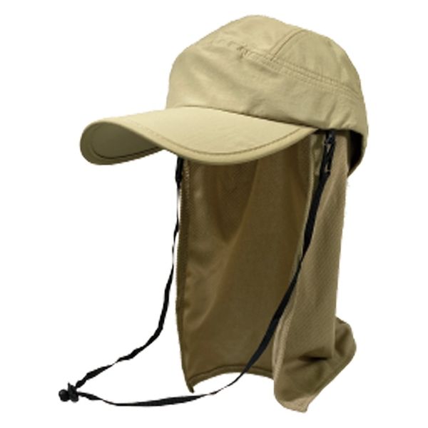 ヤマショウ サイドベンチキャップキャップたれ付ベージュ YYB-019BG 1