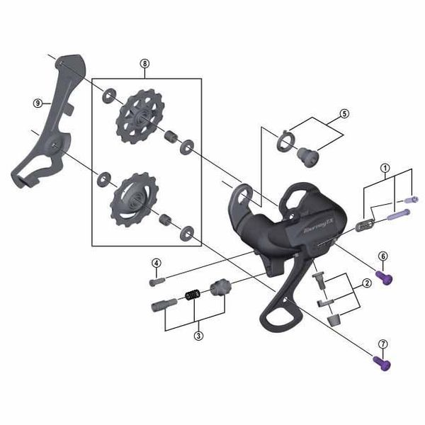 シマノ Y5WS98030 テンション u0026 ガイドプーリーユニット SHIMANO