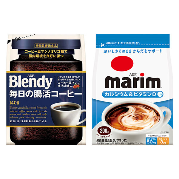 新品 AGF Blendy ブレンディ 毎日の腸活コーヒー 袋 140g x4個 - コーヒー