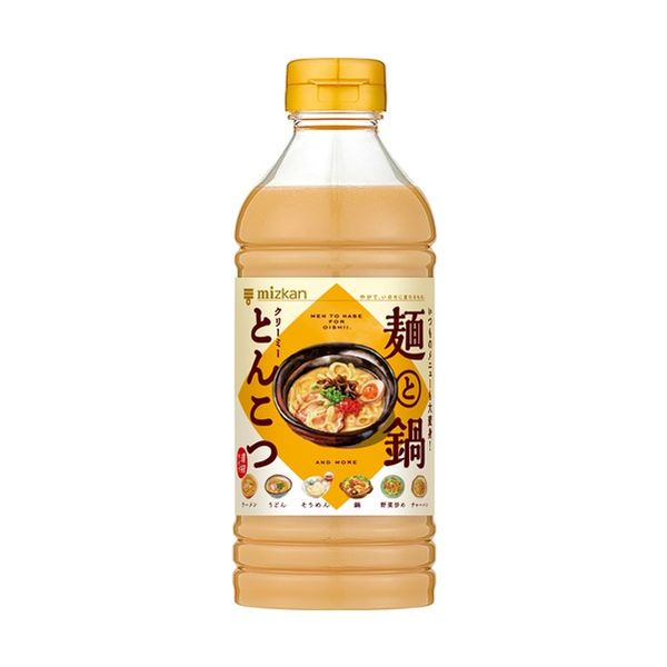 ミツカン 大好きだし。麺と鍋。クリーミーとんこつ 500ML 3本 鍋
