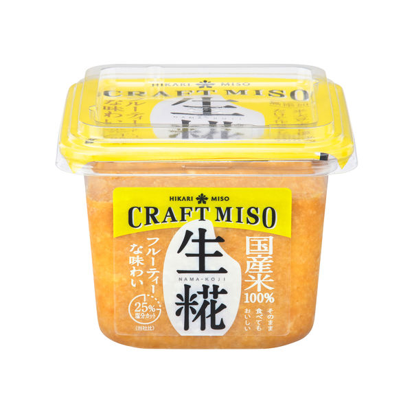 CRAFT MISO 生糀 400g 2個 ひかり味噌 無添加 アスクル