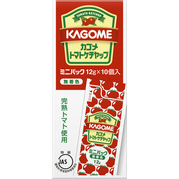 カゴメトマトケチャップ ミニパック 12g×10 4個 カゴメ