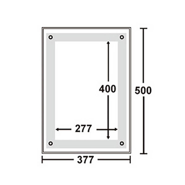 トレード アクリルフレームＬＥＤパネル Ａ３ 075777 1台（直送品 