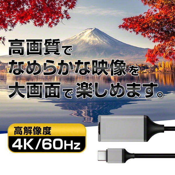 USB Type-C to HDMI変換アダプタ Type-C[オス] - HDMI[メス] 変換