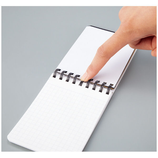 TEN. テン　ソフトリング SV コクヨ ソフトリングノート(5mm方眼罫) A7 70枚 ブラック メ