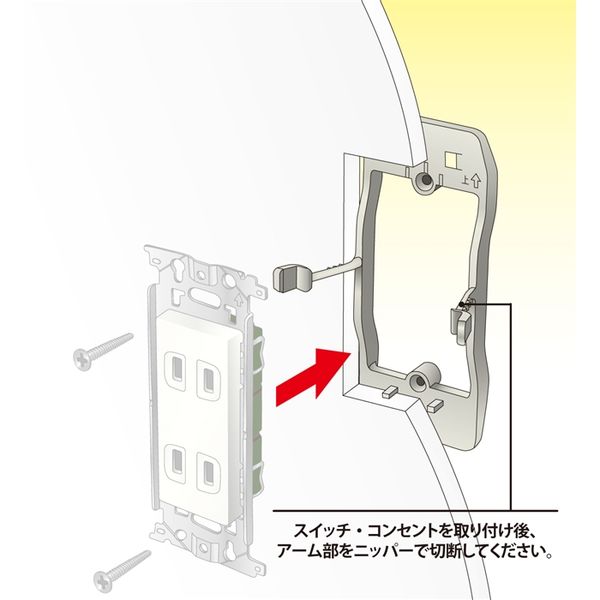 因幡電機産業 JAPPY スゴ枠2連用 JRW2 1セット10個入り 1セット(20個:10個×2セット)（直送品）