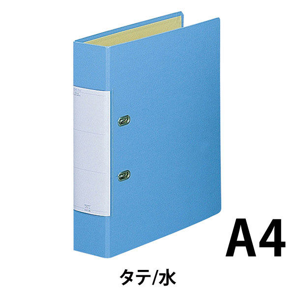 リヒトラブ D型リングファイル A4S 水 10冊 G2250-14（10）（直送品