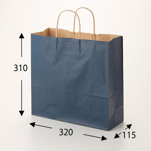 シモジマ 25チャームバッグ 3才 未晒 紺C 003251204 1セット(1袋(50枚