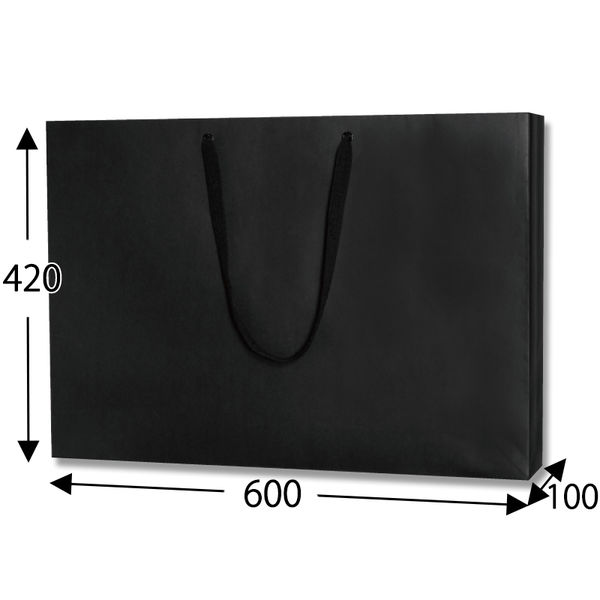 シモジマ ファッションバッグ LL 黒 006489301 1セット(50枚:10