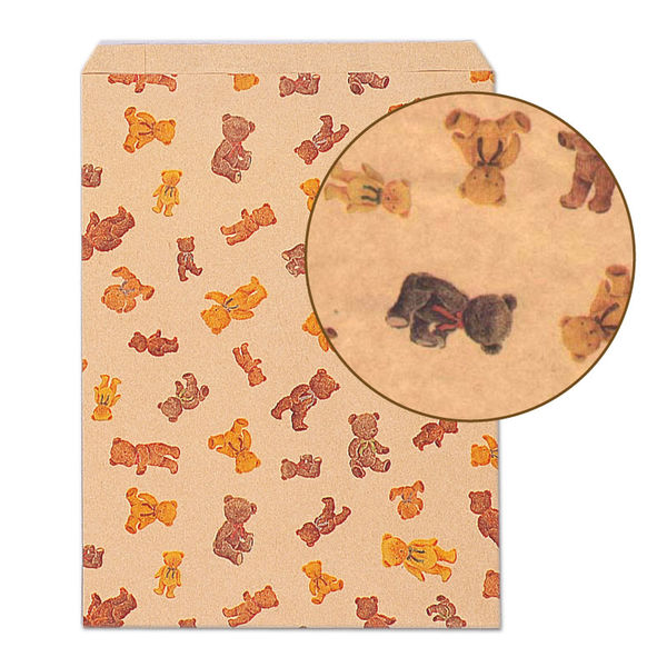 平袋 紙袋 マチなし レース柄 未晒し ドイリー レースィ 紙平袋(マチなし)