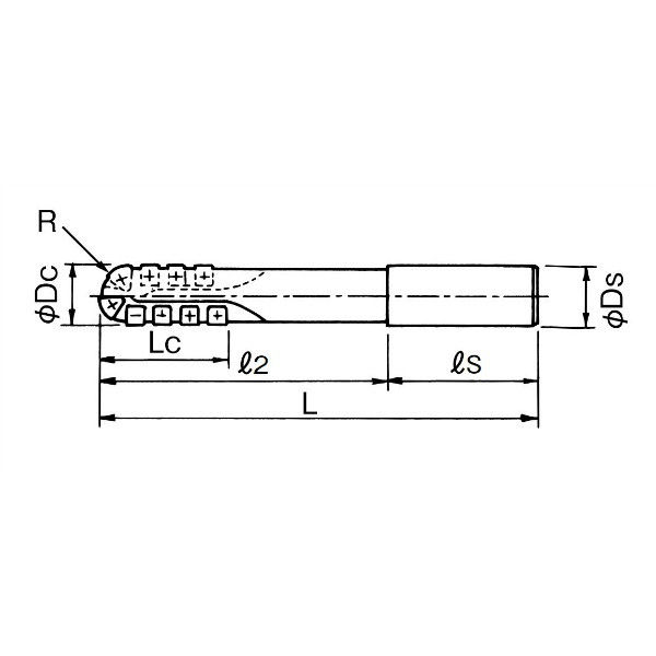 オーエスジー（OSG） ボールエンドミル F2039 GR10×SS20×200 GR10XSS20X200 1本（直送品） - アスクル