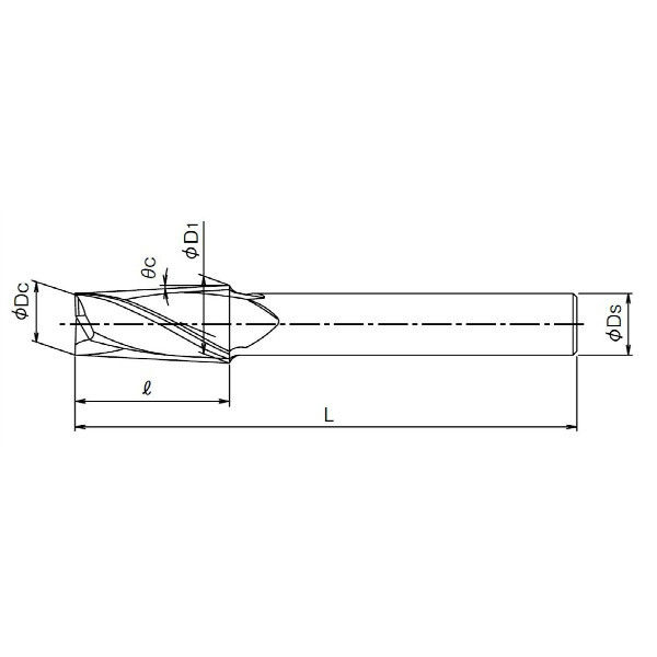 オーエスジー（OSG） 超硬テーパエンドミル（FXコート2刃 ショート） FX-MG-TPDS 1mm×2.5° 1X2.5 1本（直送品） -  アスクル