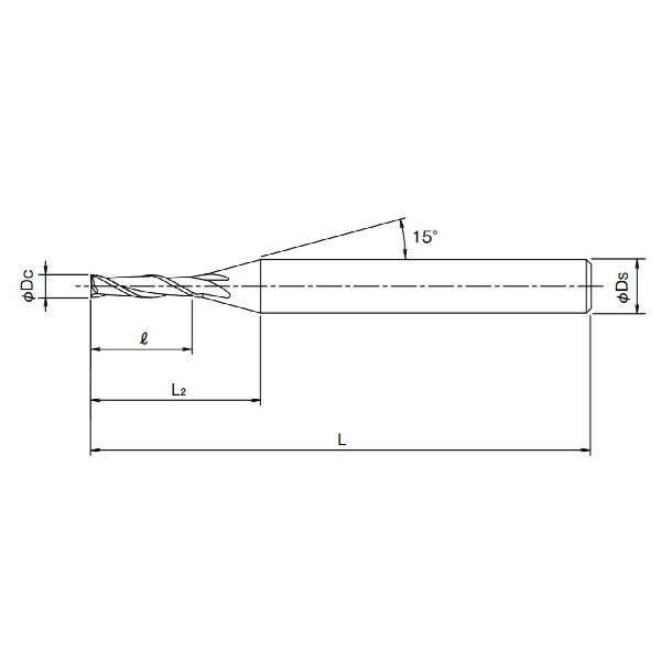 オーエスジー 超硬エンドミル WXLー4DーDE 4.8mm WXL-4D-DE 4.8 1個（直送品） - アスクル