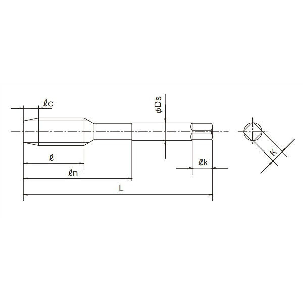 オーエスジー ポイントタップ(一般用) EXーPOT OH5 5P M22×2.5 EX-POT M22X2.5 1本（直送品）