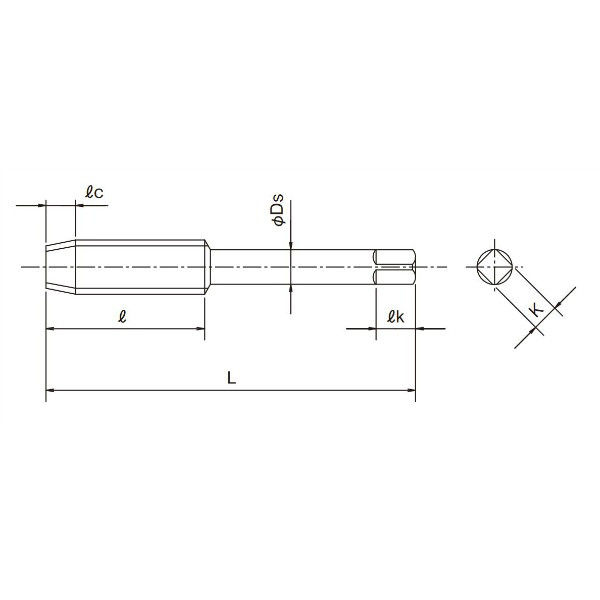 オーエスジー ニューロールタップ(非鉄合金用) BーNRT RH5 B M10×1.25