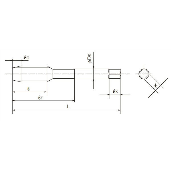 オーエスジー（OSG） ポイントタップ（Vコーティング ロングシャンク） V-LT-POT OH2 5P M6×1×100mm  M6X1X100（直送品） - アスクル