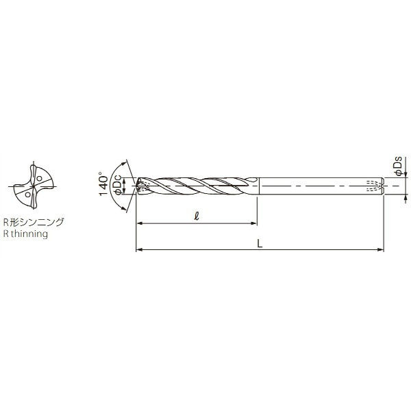 オーエスジー（OSG） 超硬ドリル ADO-5D 10mm 10 1個（直送品） - アスクル