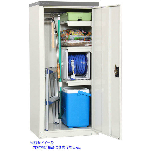 GREENLIFE（グリーンライフ） 扉式家庭用収納庫 TBJ-132HT 幅600×奥行470（450）×高さ1320mm 1台（直送品）