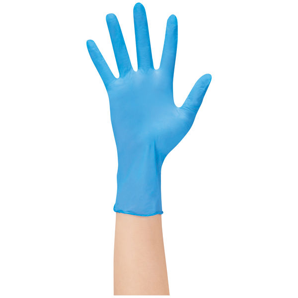 ファーストレイト ニトリル手袋 ブルー 粉なし S 青 グローブ 使い捨て 