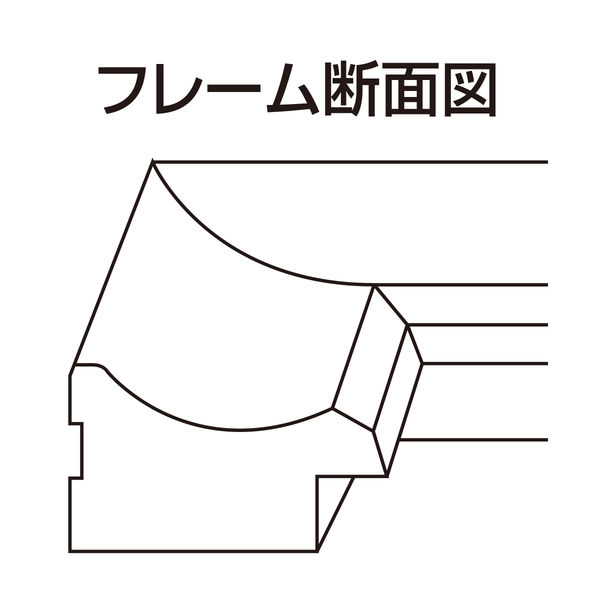 ナカバヤシ 樹脂製賞状額 金ラック 八二 フ-KWP-17 1セット（10個