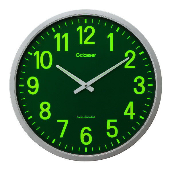 キングジム ザラージ集光・蓄光文字盤 掛け時計 [電波 大型] 直径498mm GDKS-001 1個（取寄品） - アスクル