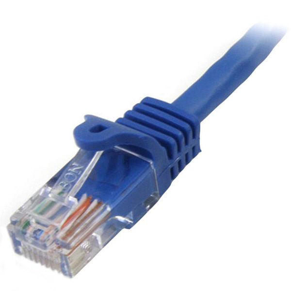 Cat5e ツメの折れないLANケーブル 標準 ストレート 50m ブルー