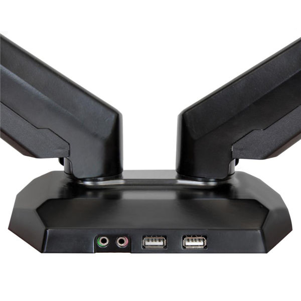 StarTech.com デュアルモニターアーム 2x USB 3.0ポートオーディオ