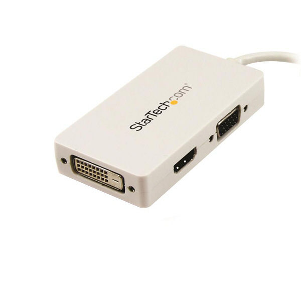 mDP - VGA/DVI/HDMI変換アダプタ ホワイト MDP2VGDVHDW 1個