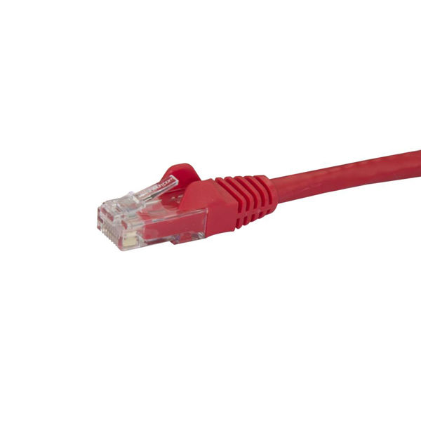 Startech.com 10m カテゴリー6 LANケーブル レッド RJ45モール