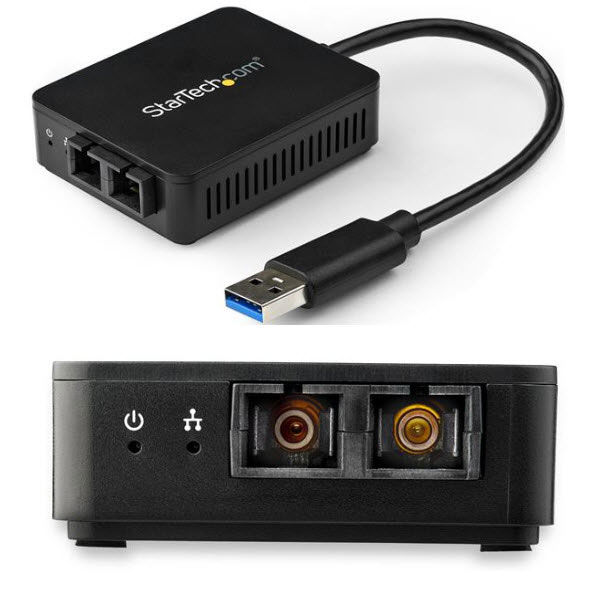 USB 3.0 - 光ファイバ変換アダプタ 2芯SCコネクタ US1GA30SXSC 1個