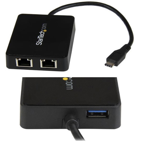 Startech.com USB-C接続2ポートギガビット有線LAN変換アダプタ US1GC301AU2R 1個