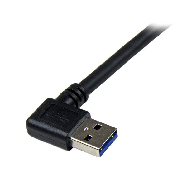 1m USB 3.0 ケーブル 片側L型右向き オス/オス USB3SAB1MRA 1個 StarTech.com（直送品） - アスクル