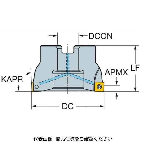 サンドビック 肩削フライスコロミル A490ー080J25.4ー14H A490-080J25 