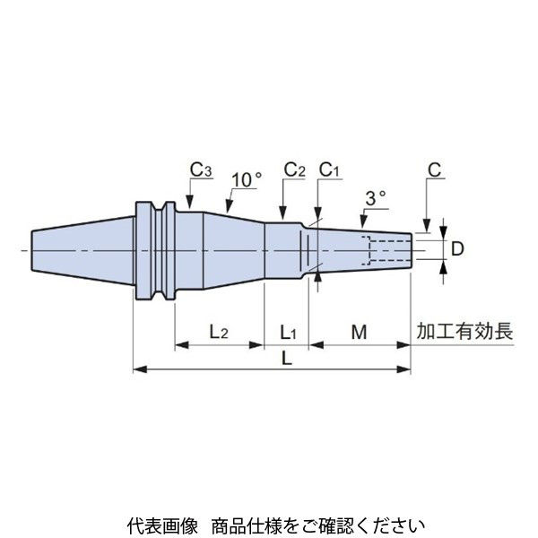 MSTコーポレーション スリムラインモノシリーズ BT50-SLSA8-195-M67 1