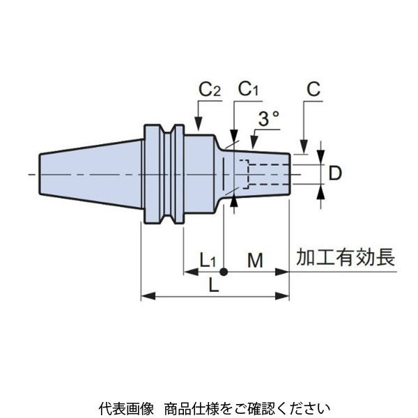 MSTコーポレーション スリムラインモノシリーズ BT50-SLRA4-140-M42 1