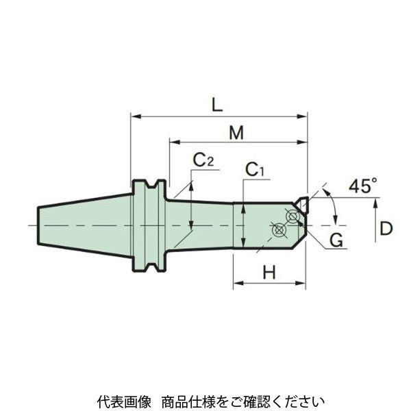 MSTコーポレーション ボーリングバー角バイト式A型 BT40-BSA62-180 1個