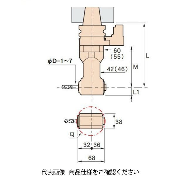 MSTコーポレーション アングルヘッドハーフ BT40-HFD7-120-T65 1個（直送品） - アスクル