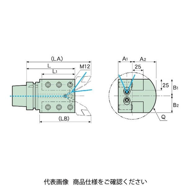 MSTコーポレーション 角シャンク用ホルダ 複合機用 外径・端面加工用