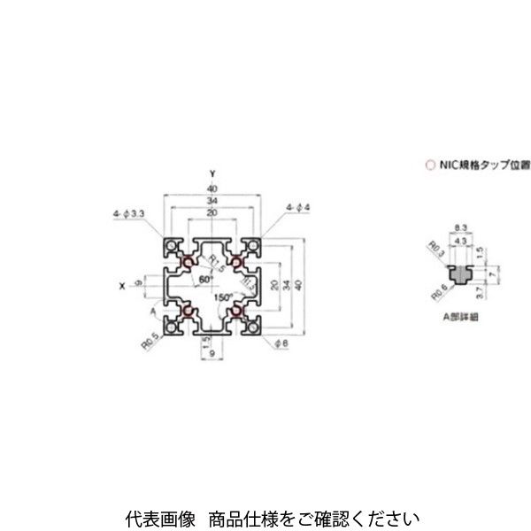 エヌアイシ・オートテック M4 ベーシックアルミフレーム 301mm AFS-4040-4-301 1セット(30本)(直送品) エヌアイシ・オートテック M4 ベーシックアルミフレーム 301mm AFS-4040-4-301 1セット(30本)(直送品)