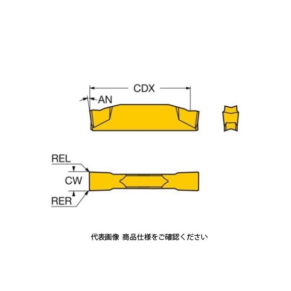 サンドビック TAコロカットチップ N123G2ー0300ー0001ーCF1125 N123G2-0300-0001-CF1125 1セット(10個)（直送品）  - アスクル