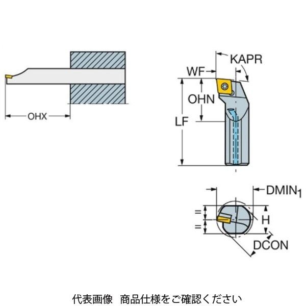 サンドビック 内径用ホルダー A08HーSCLCR06 1本（直送品） - アスクル
