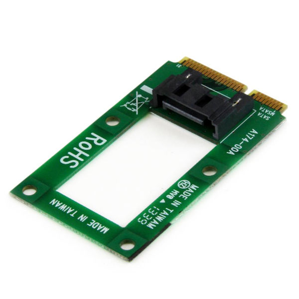 mSATA - SATA HDD/SSD変換アダプタ MSAT2SAT3 1個 StarTech.com（直送品） - アスクル