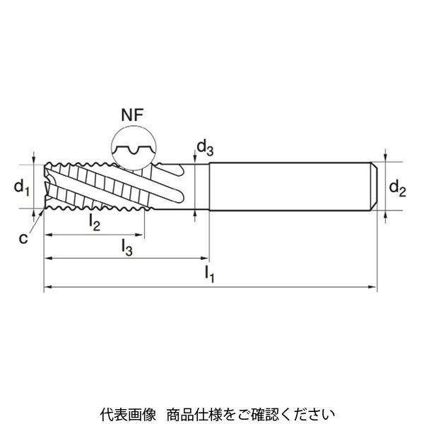 グーリングジャパン（GUHRING） 超硬エンドミル #3696-6 1本（直送品