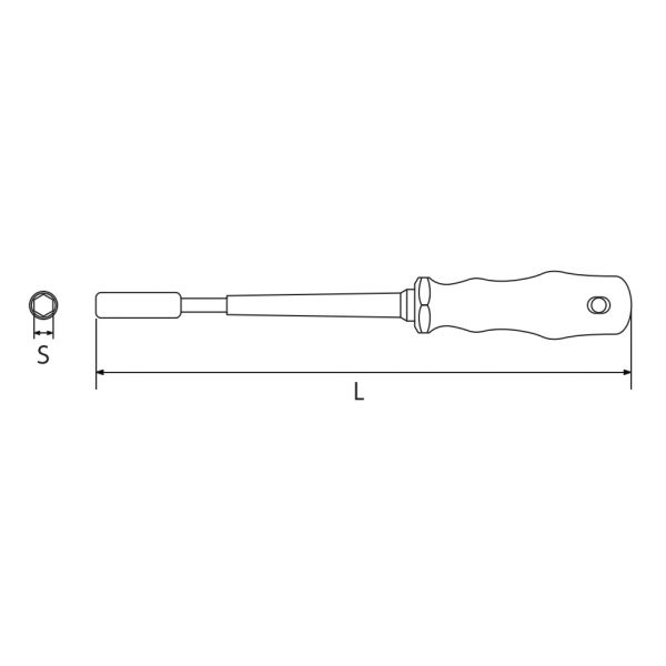 京都機械工具 KTC ZNDー08 絶縁ナットドライバ 8MM 1本（直送品