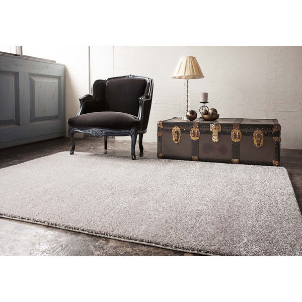 円形ジェイド190cm防炎シルバーラグ美品 プレーベル ラグ ジェイド シルバー 190円形 2201-190-03 1枚