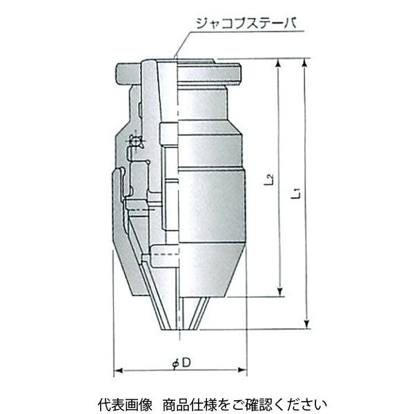 ユキワ精工（YUKIWA） ユキワ精工 LC3-J1ゴールド キーレスドリルチャック（LC3-JT1） LC3-J1G 1個（直送品） - アスクル