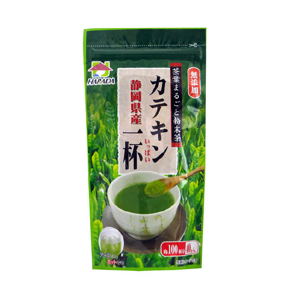 ハラダ製茶 静岡産 粉末茶 カテキン一杯 1セット（40g×3袋） - アスクル